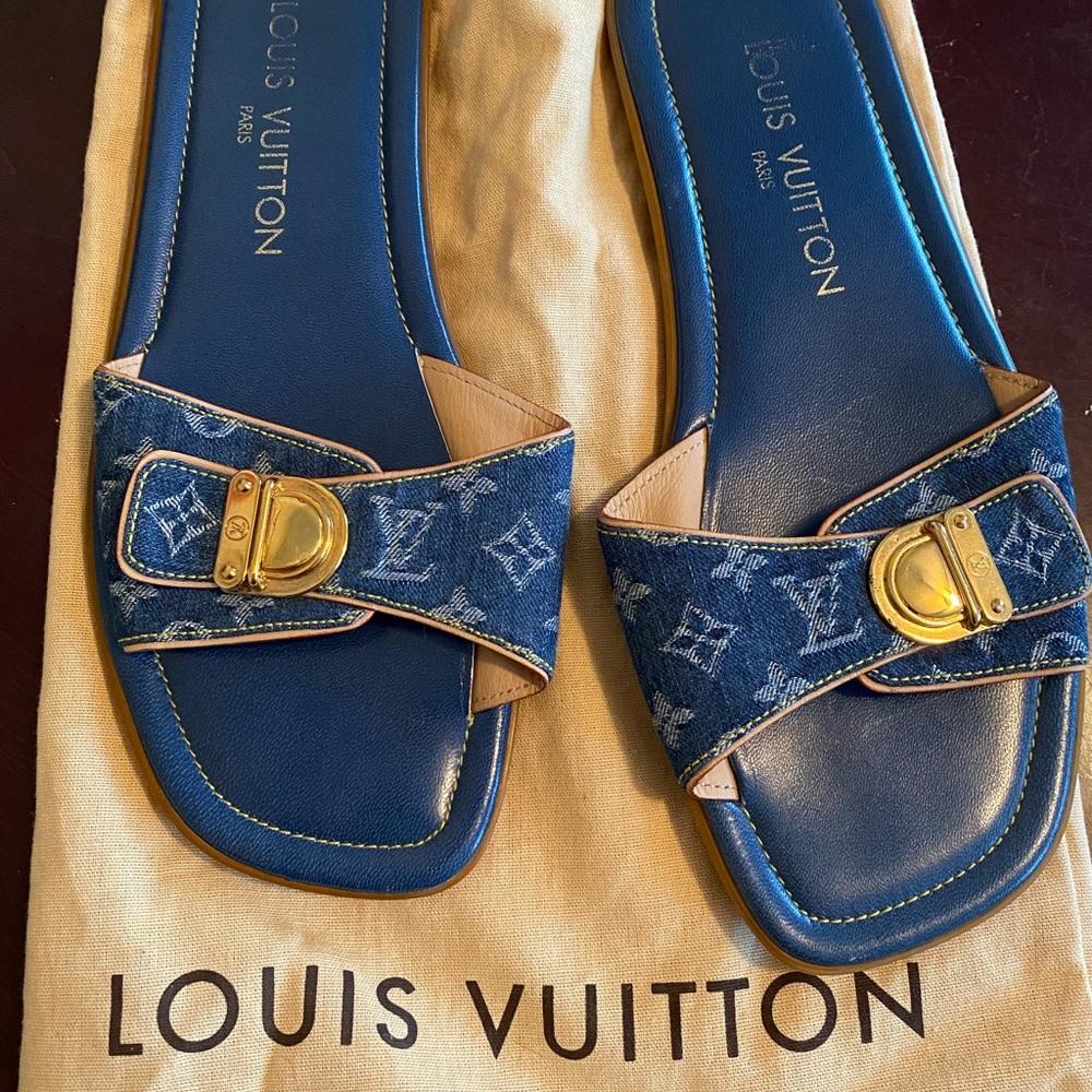 Authentic Louis Vuitton Slides